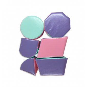 Soft Play Set of 6 Shapes Pastel (set 2)