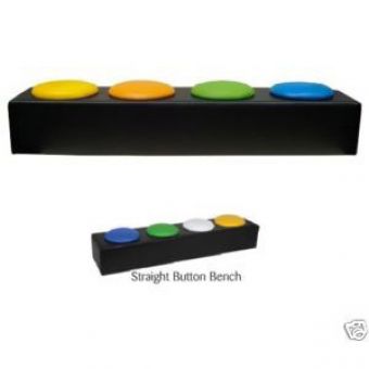 Soft Play Nursery Straight Button Bench