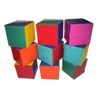 Soft Play 9 Plain Cubes