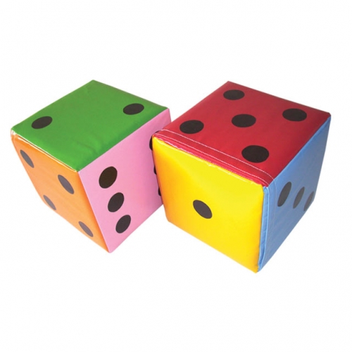Soft Play Set of Multi-Coloured Dice