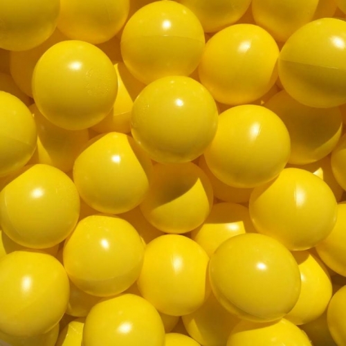75mm Yellow Ball Pit Balls (500 in a bag)